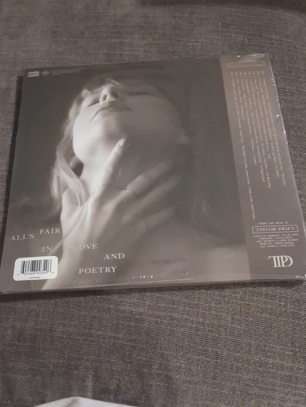 Taylor Swift The Tortured Poets Department: The Anthology Vinyl - Gray Marble LP - Picture 3 of 12